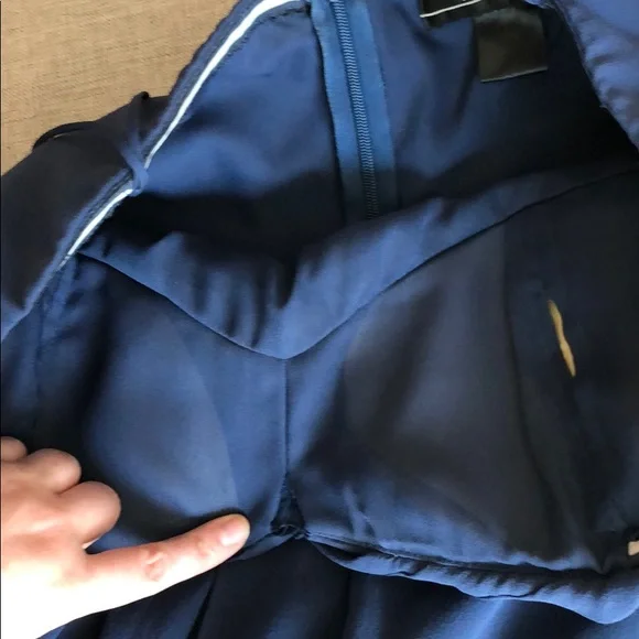 Nicole Miller Strapless Chiffon Gown - Picture 7 of 9